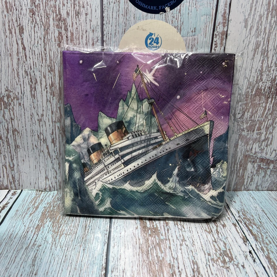 Cruise Ship Party Tableware Set - Serves 24Tableware.Plates,cups,napkins,utensil - Image 4 of 4