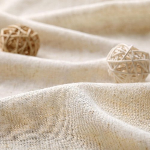 Linen Shower Curtain Beige Boho Farmhouse Shower Curtains for Bathroom Fabric... - Picture 4 of 7