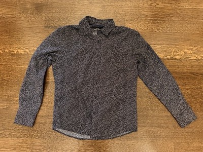 Apt. 9 Men's Slim Fit M Floral Long Sleeve Button-Up Shirt Stretch