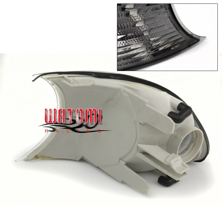 99 00 01 BMW E46 3 SERIES 2DR CORNER TURN SIGNAL LIGHTS SMOKE 323I 325CI 330CI - Image 2 of 2