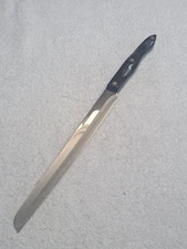 Cutco 10" 3724 Serrated Santoku Slicer Classic Brown Handle