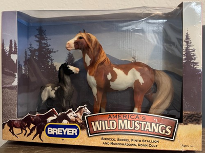 #ad #ad Breyer #750114 2005 SIROCCO Pinto MOONSHADOWS roan colt Mustangs $41.99