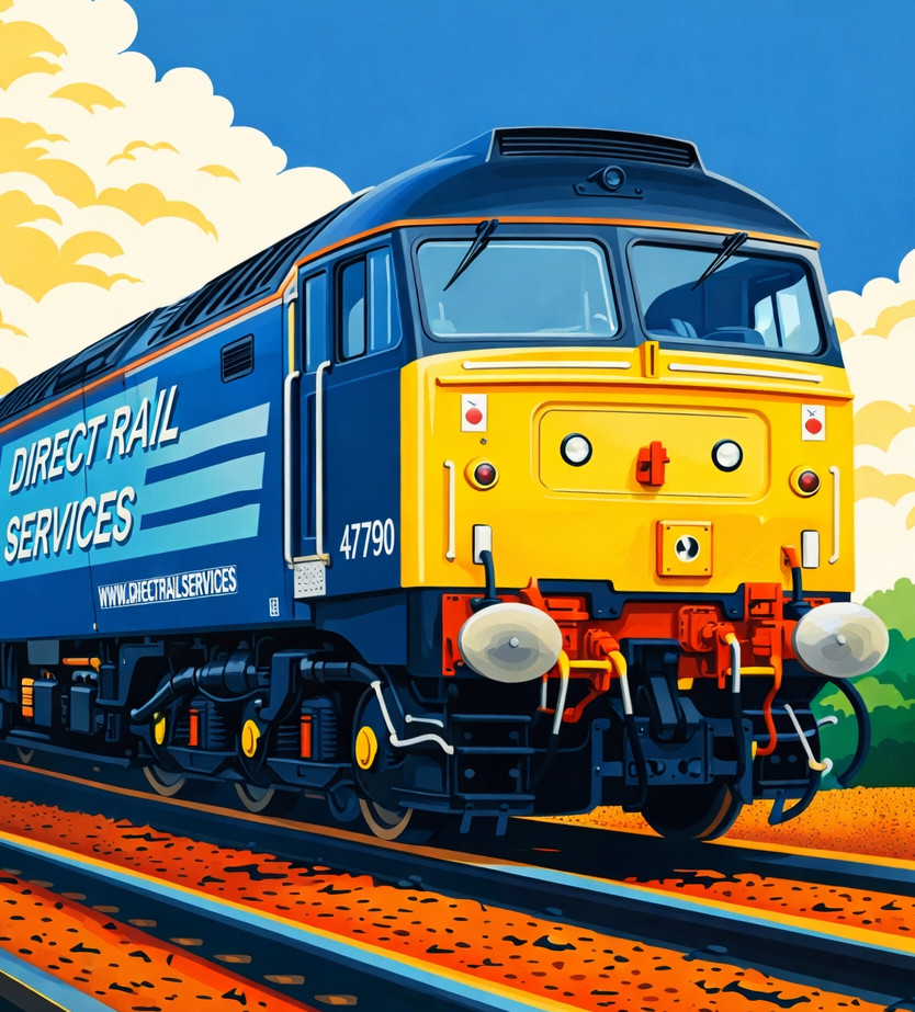 Bachmann 35-432SF Class 47 47790 Galloway Princess DRS OO Gauge DCC Sound Fitted