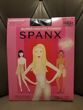 Spanx Super Higher Power Shapewear Sara Blakely Womens Sz A Black Panty NEW 