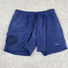 Tommy Bahama Swim Shorts Mens Large 35x5 Blue Relax Trunks Lined Quick Dry
