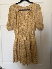 Spell & The Gypsy Rae Play Dress Daisy Yellow Ditsy Floral XS Boho
