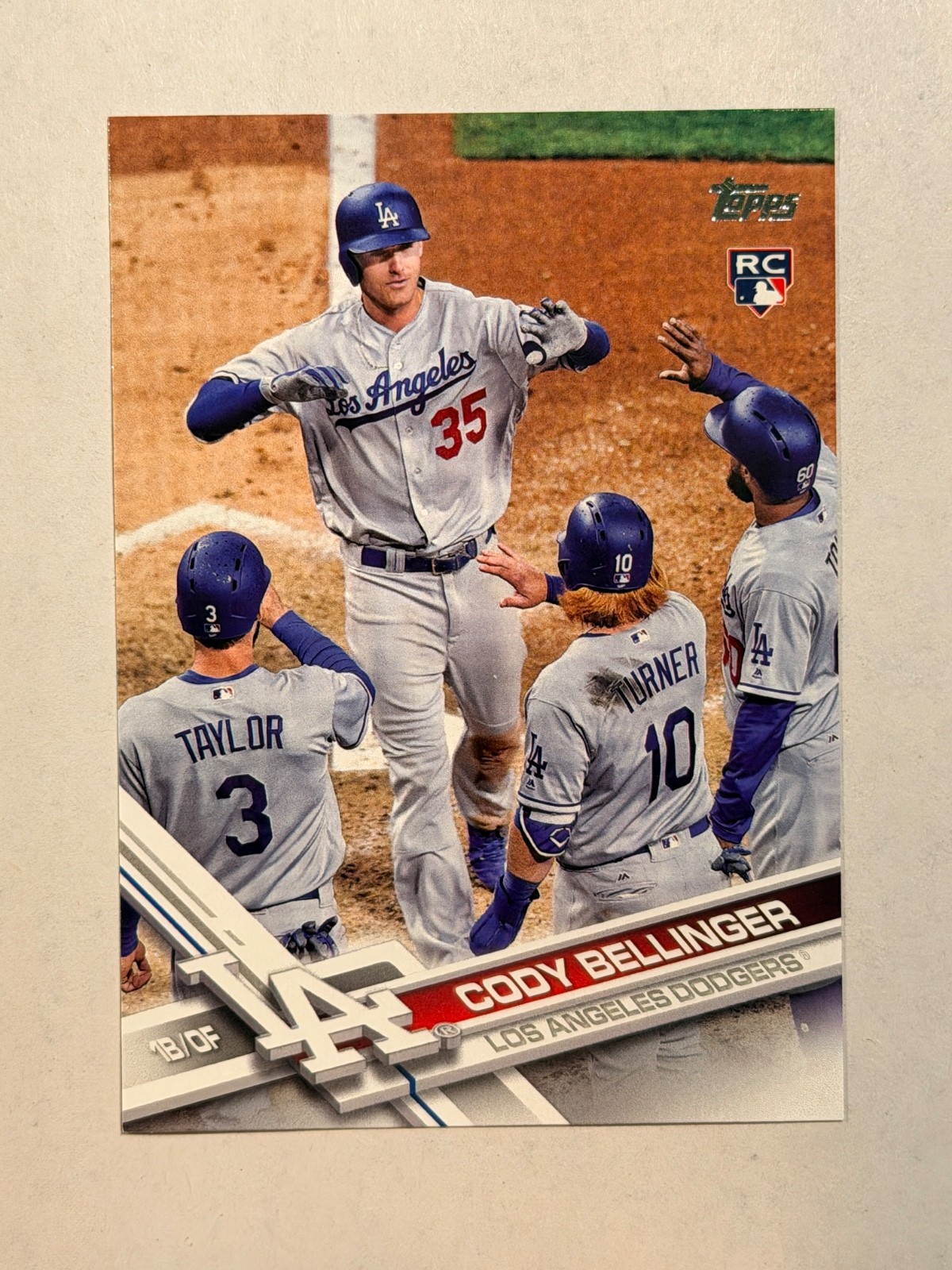 Cody Bellinger Los Angeles Dodgers 2017 Topps Update RC US50 SP Variation