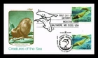 DR JIM STAMPS US COVER NORTHERN SEA LION CREATURES OF SEA FDC JOINT ISSUE COMBO