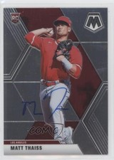 Panini Authentic 2020 Panini Chronicles Mosaic Matt Thaiss #32 COA Auto no9