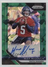 2018 Panini Prizm Rookie Green Crystals 21/75 Alex McGough #RA-AMG Auto 0c2