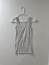A New Day White And Black Polka Dot Tank Top Women’s Size Extra Small