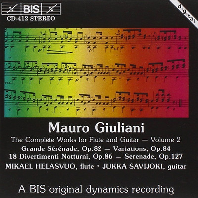 Giuliani: Musik für Flöte und Gitarre Band 2 / Helasvuo, Savijoki - CD
