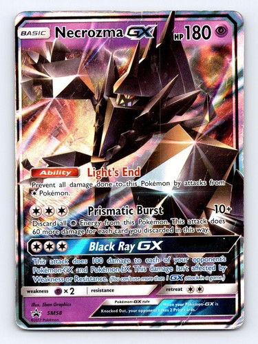Necrozma GX - SM58 Holo Promo Sun & Moon Promo Pokemon Moderately Played