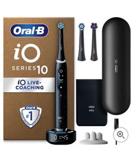 Image of Oral B iO10 Electric Toothbrush Cosmic Black with 2ct Extra Refills, BRAND NEW