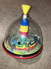 Vtg Bolz Panorama Spinning Choo Choo Train Spinning Top