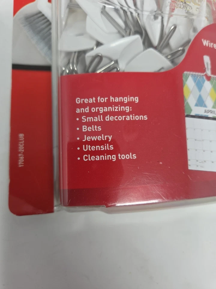 2 Pack 3M Command Small Wire Toggle Hooks White 20 Hooks 24 Strips x2=40 Total  - Image 2 of 4