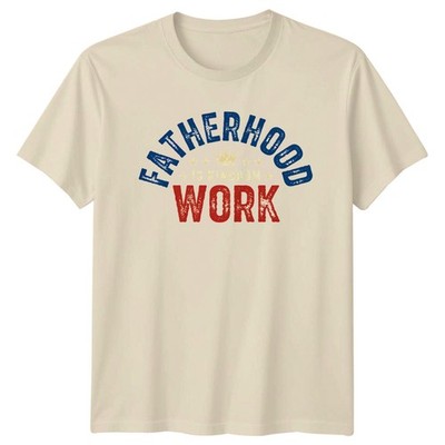 Vaterschaft ist Königreich Arbeit Herren T-Shirt Christian Papa Vaterschaft Vatertag
