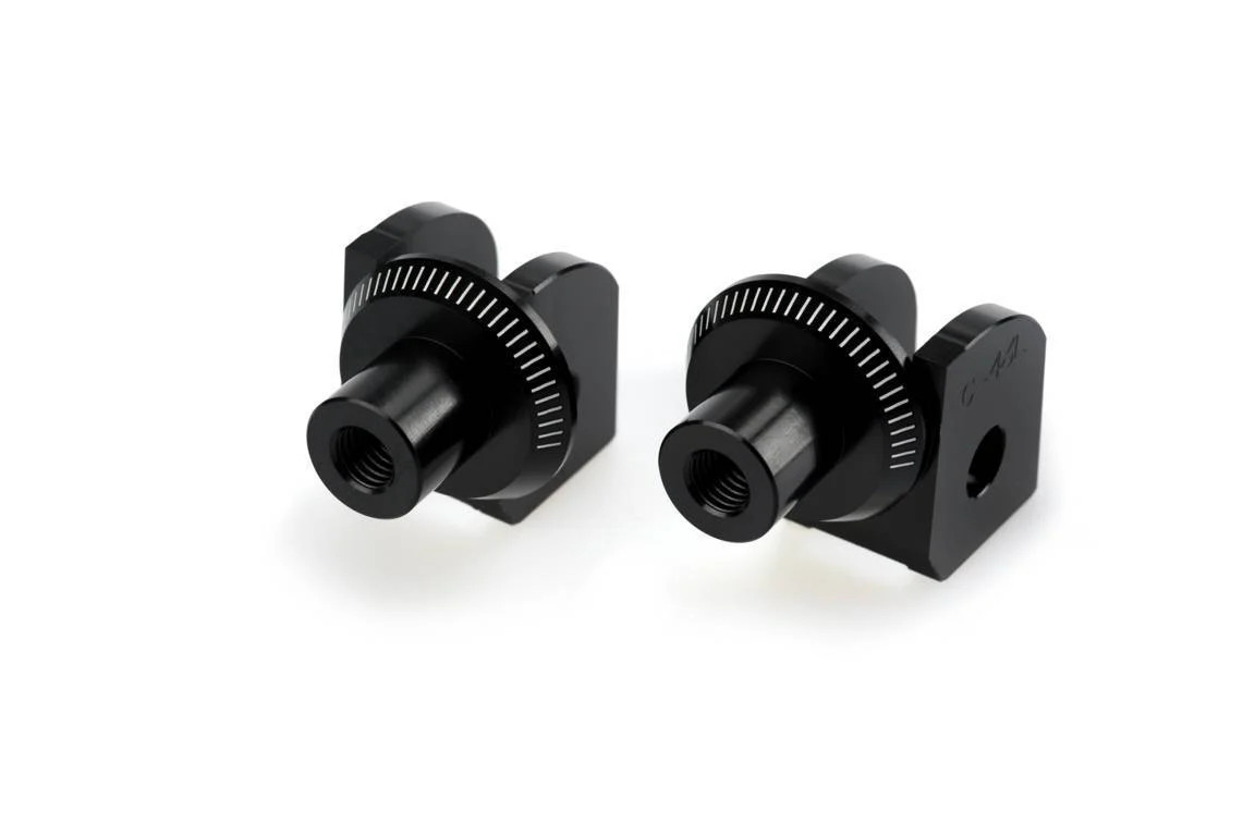 Puig Footpeg Adaptors Rider | Black | BMW R nineT Urban G/S 2017>2024