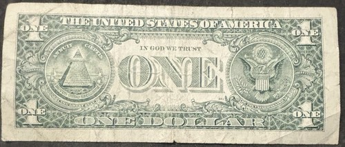 1995 Atlanta $1 FU Bill Double Pair 7’s & 9’s Fancy Numbers Block 6 Fancy Note - Picture 2 of 2
