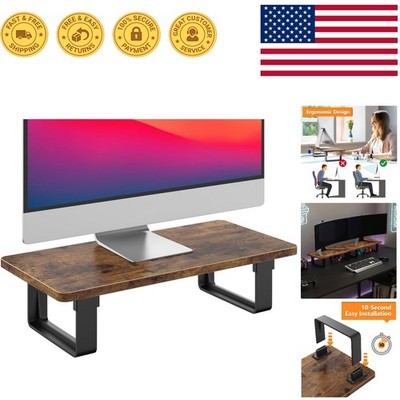 Multi-functional Computer Monitor Riser, 50 LB Capacity for Desk Organization