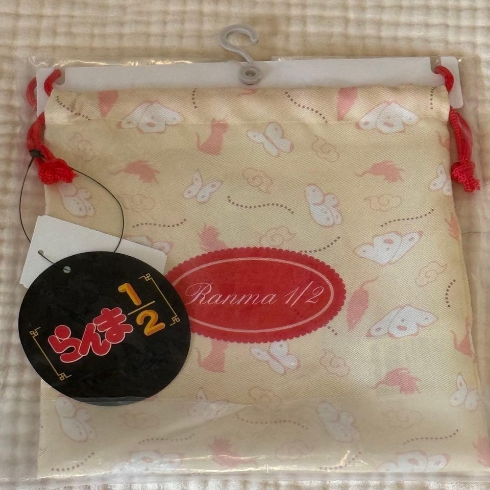 Avail Ranma 1/2 Shampoo Drawstring Bag Yellow Red Cord | eBay UK