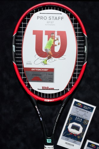 New Wilson 2014 Pro staff RF97 Autograph V10 Tennis Racquet 4 3/8 Stringed. - Picture 5 of 16
