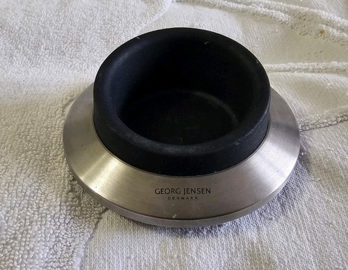 Georg Jensen Danimarca supporto cellulare in acciaio inox/silicio (usato) - Foto 1 di 4