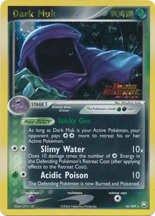 Dark Muk - 16/109 - Pokemon Ex Team Rocket Returns Reverse Holo NM