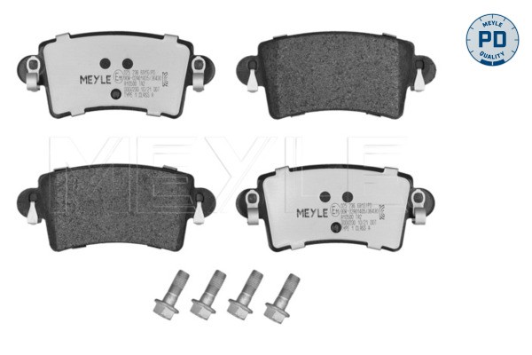 Rear MEYLE GERMANY 025 236 6916/PD Brake Pad Set, disc brake for NISSAN,OPEL,REN