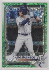 2021 Bowman Draft Chrome Green Sparkle Refractor 26/99 Izaac Pacheco 10qe