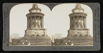 Photo:Burns' Monument, Edinburgh, Scotland 1860-1930