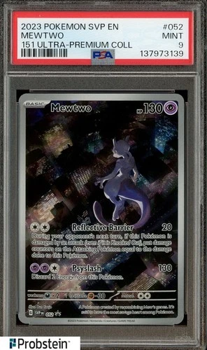 2023 Pokemon SVP EN 151 Ultra Premium Collection UPC #052 Mewtwo PSA 9 MINT