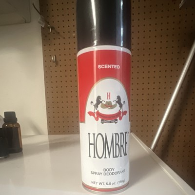 Hombre Scented Deodorant Body Spray for Men, Spray Formulation, 5.5 oz
