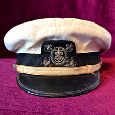 Vintage Bsa Sea Scouts Officer Visor Hat Skipper Bullion Badge Cap Boy Scouts Vintage Bsa Sea Scouts Officer Visor Hat Skipper Bullion Badge Cap Boy Scouts