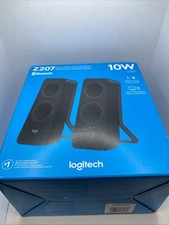 LOGITECH Z207 10W STEREO COMPUTER SPEAKERS WITH BLUETOOTH BRANBD NEW . Nt