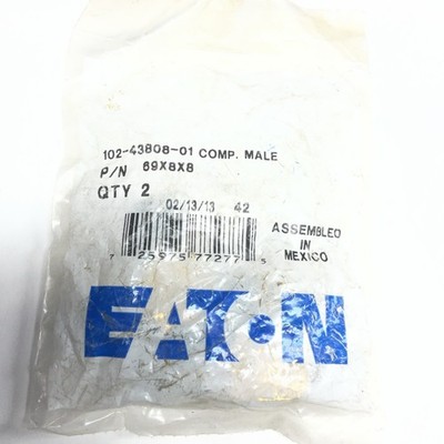 EATON CONNECTOR BRASS COMPRESSION MALE ELBOW 90° 1/2'' TUBE X 1/2'' PIPE 69X8X8(2)
