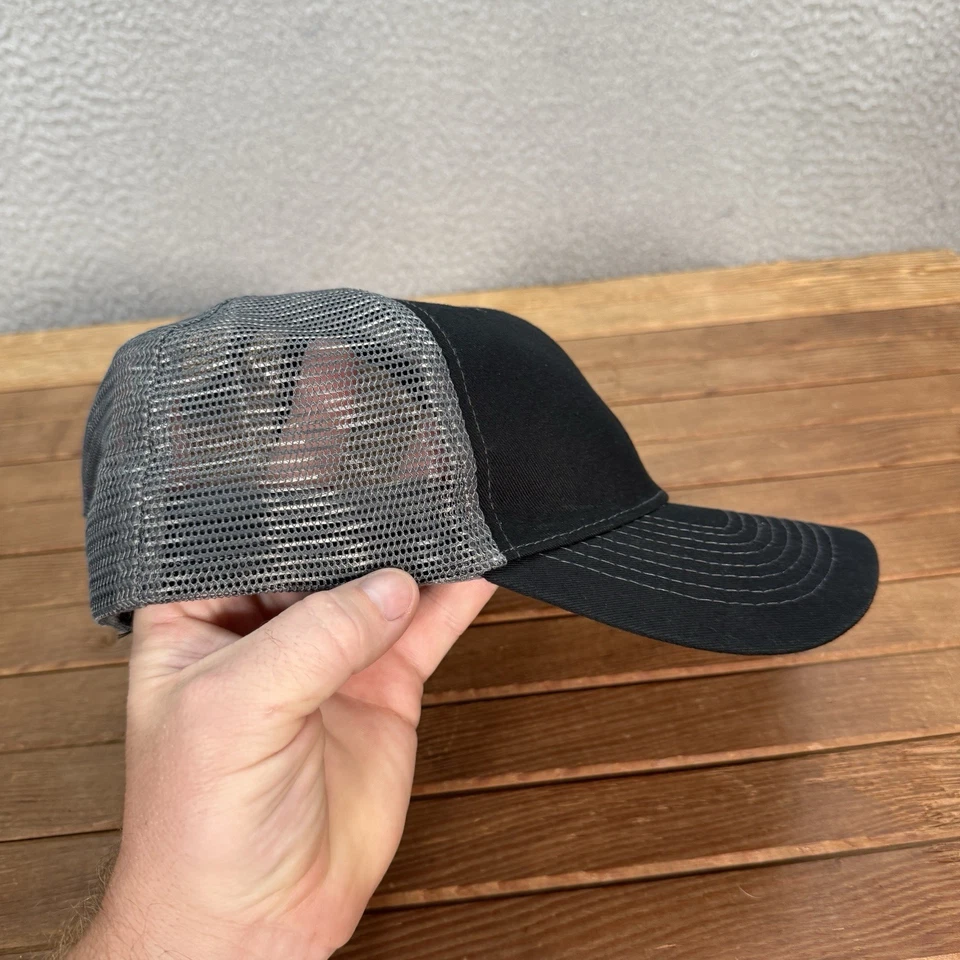 Gorra Volcom Adulto Pequeña Mediana Negra Gris Snapback Gorra Patinador Thrasher Grunge Y2K Foto 4 de 4