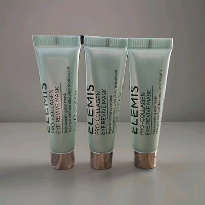 ELEMIS PRO-COLLAGEN EYE REVIVE MASK (Set of 3 Travel Sizes/4ml ea/Sealed) 