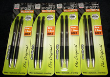  8 Zebra F-301 Steel Retractable Ball Point Pens  BOLD Point 1.6mm Black Ink