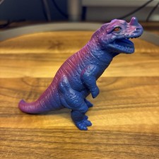 Vintage 1988 Playskool Definitely Dinosaurs Ceratosaurus Purple Blue Dinosaur