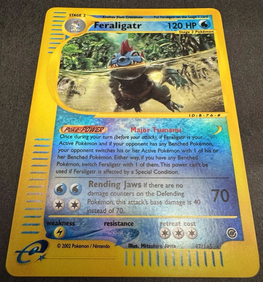 Feraligatr 47/165 Reverse Holo -  Pokemon TCG Expedition 047/165 NM/LP - Image 2 of 3