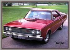 1967 Dodge Coronet Rt Mopar Toolbox - Refrigerator Magnet 42 Mil
