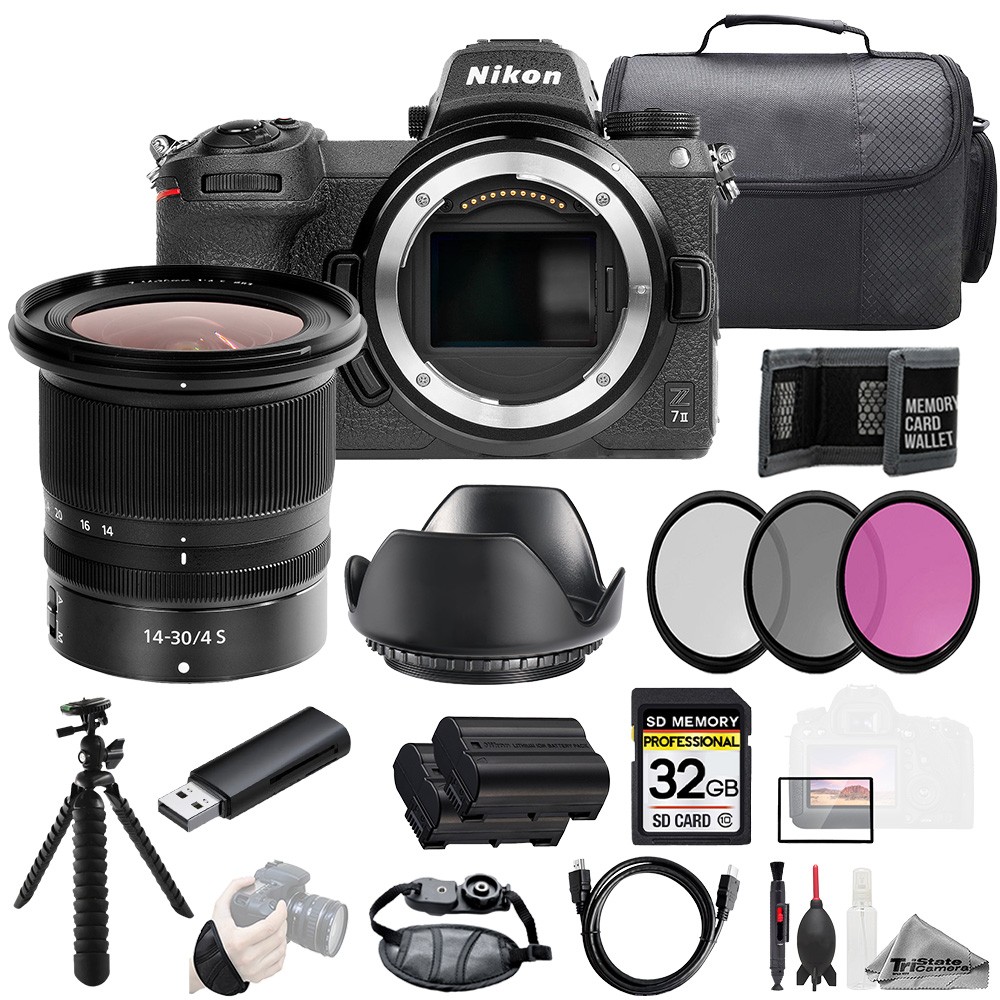 Nikon Z 7II Mirrorless Camera Bundle - 45.7MP Full Frame With FTZ II Adapter & Accessories