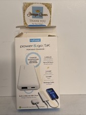 myCharge 5000mAh Power Go Power Bank - White