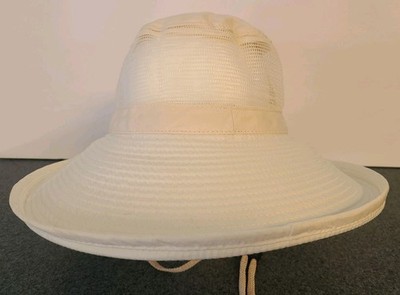 TH Panama Jack Foldable Polyester Sun Hat One Size White