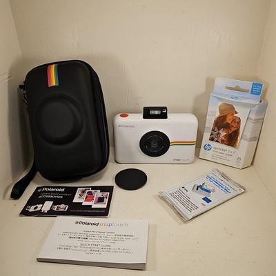 Polaroid Snap 10.0MP Digital Camera White With Film And Black Case 