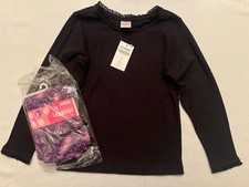 NWT Gymboree set Size 5/6 Black Long Sleeve Paisley Purple Pink Leggings