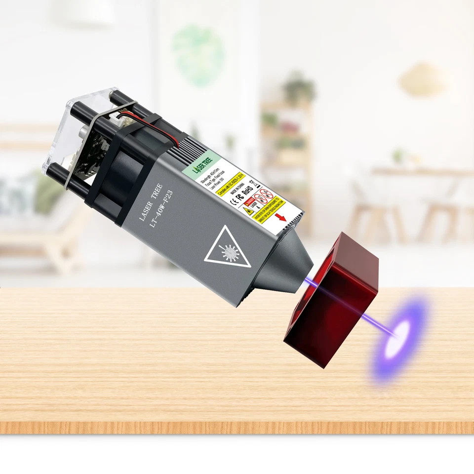 LASER TREE 40W Lasermodul Kopf für Holz Schnitzerei CNC DIY Laser Werkzeug - Bild 2 von 4