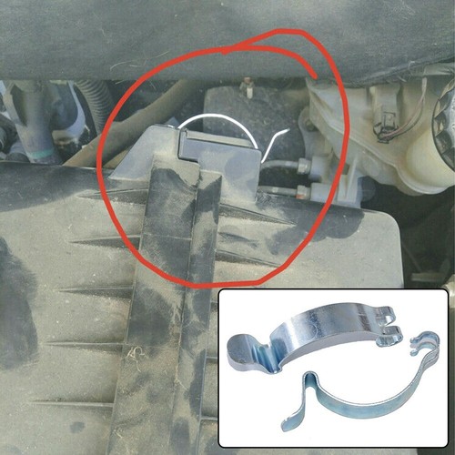 2 Pièces Clips Voiture Filtre à Air Nettoyeur Boîtier Couvercle Ressort Pince - Picture 2 of 12