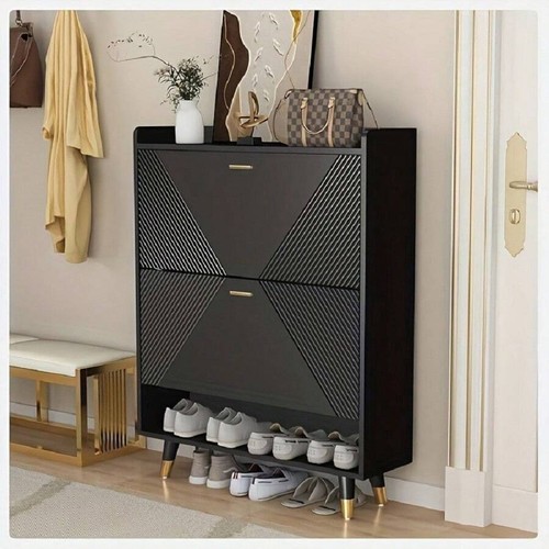Slim Shoe Storage Cabinet For Entryway - Hidden Shoe Organizer-Lightning Deals